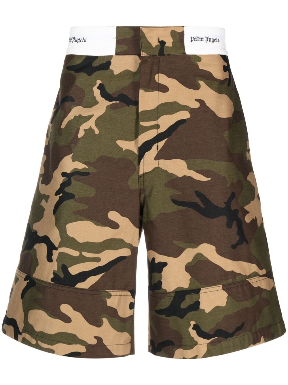 Palm Angels Shorts mit Camouflage-Print - Grün von Palm Angels