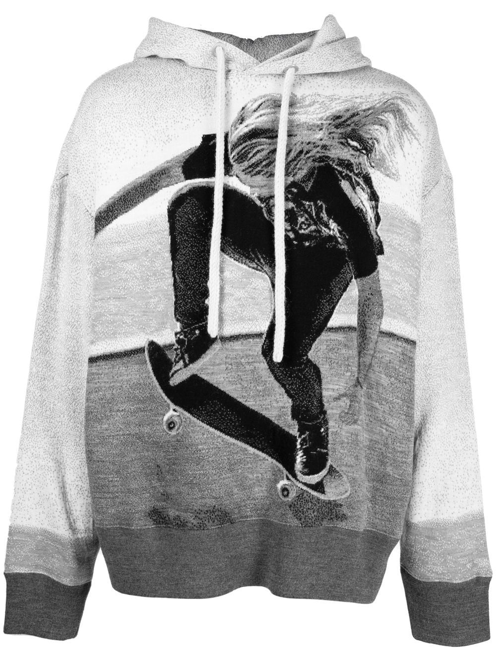 Palm Angels Hoodie mit Skater-Print - Grau von Palm Angels