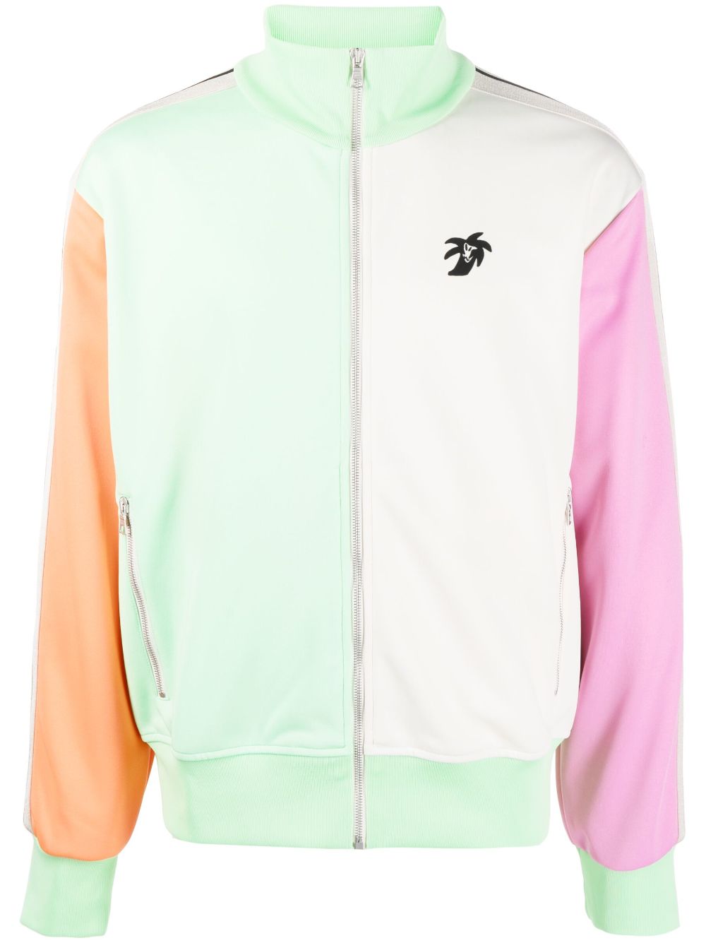 Palm Angels Sportjacke in Colour-Block-Optik - Grün von Palm Angels