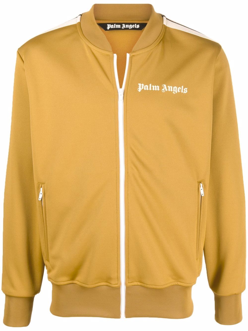 Palm Angels Sportjacke mit Logo-Print - Nude von Palm Angels