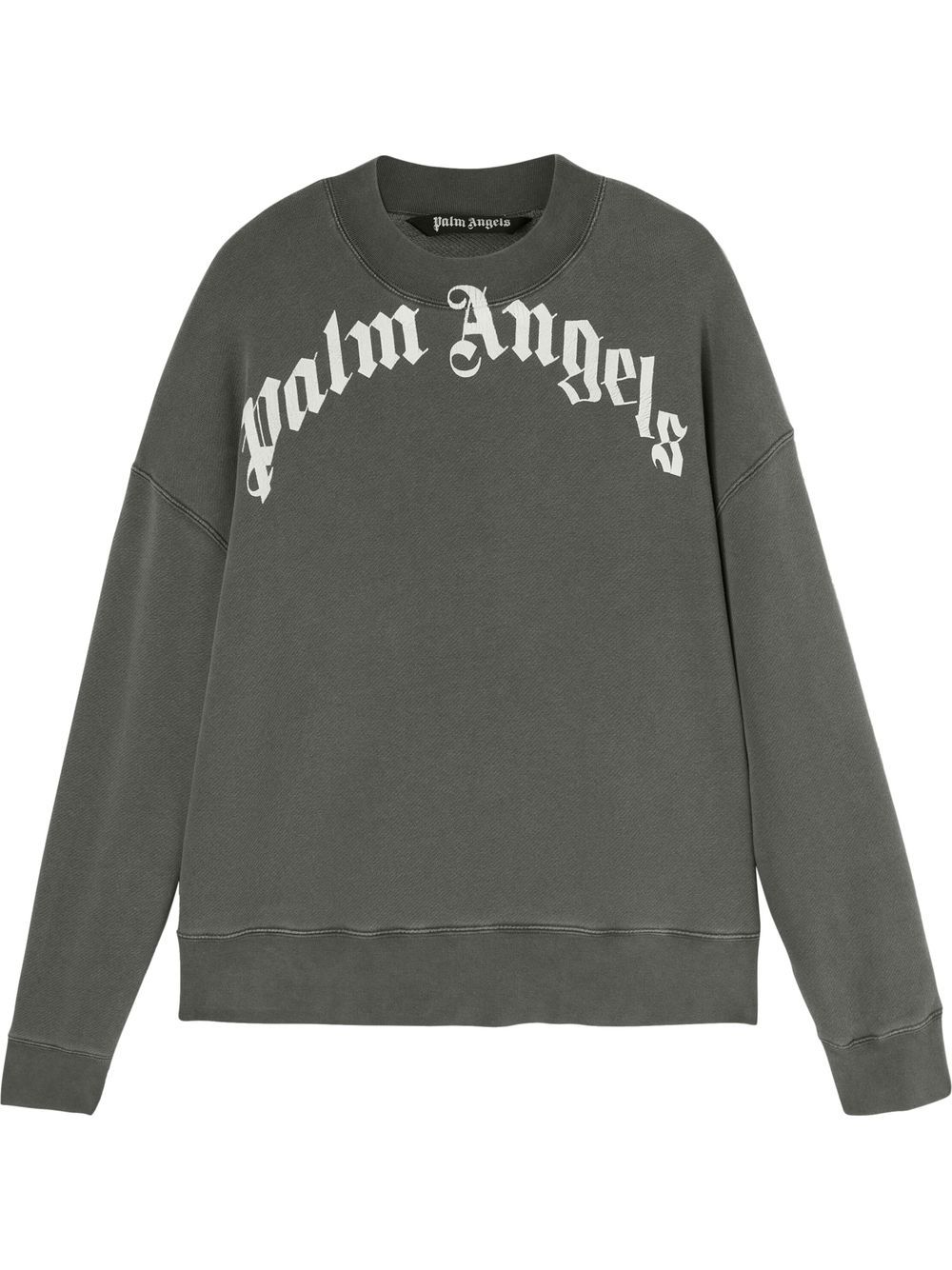 Palm Angels Sweatshirt mit Logo-Print - Grau von Palm Angels