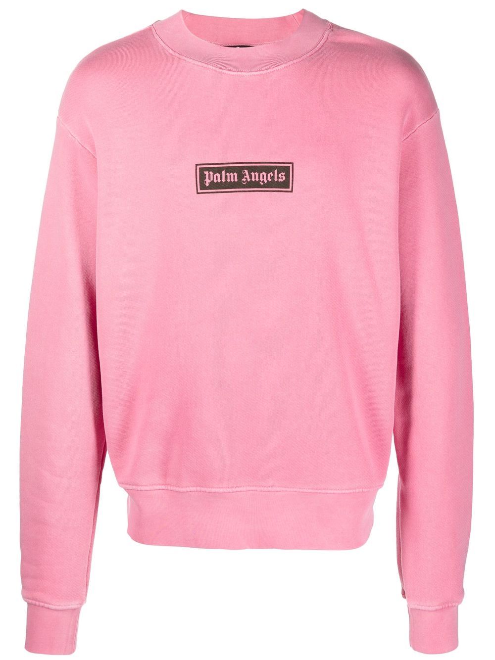 Palm Angels Sweatshirt mit Logo-Print - Rosa von Palm Angels