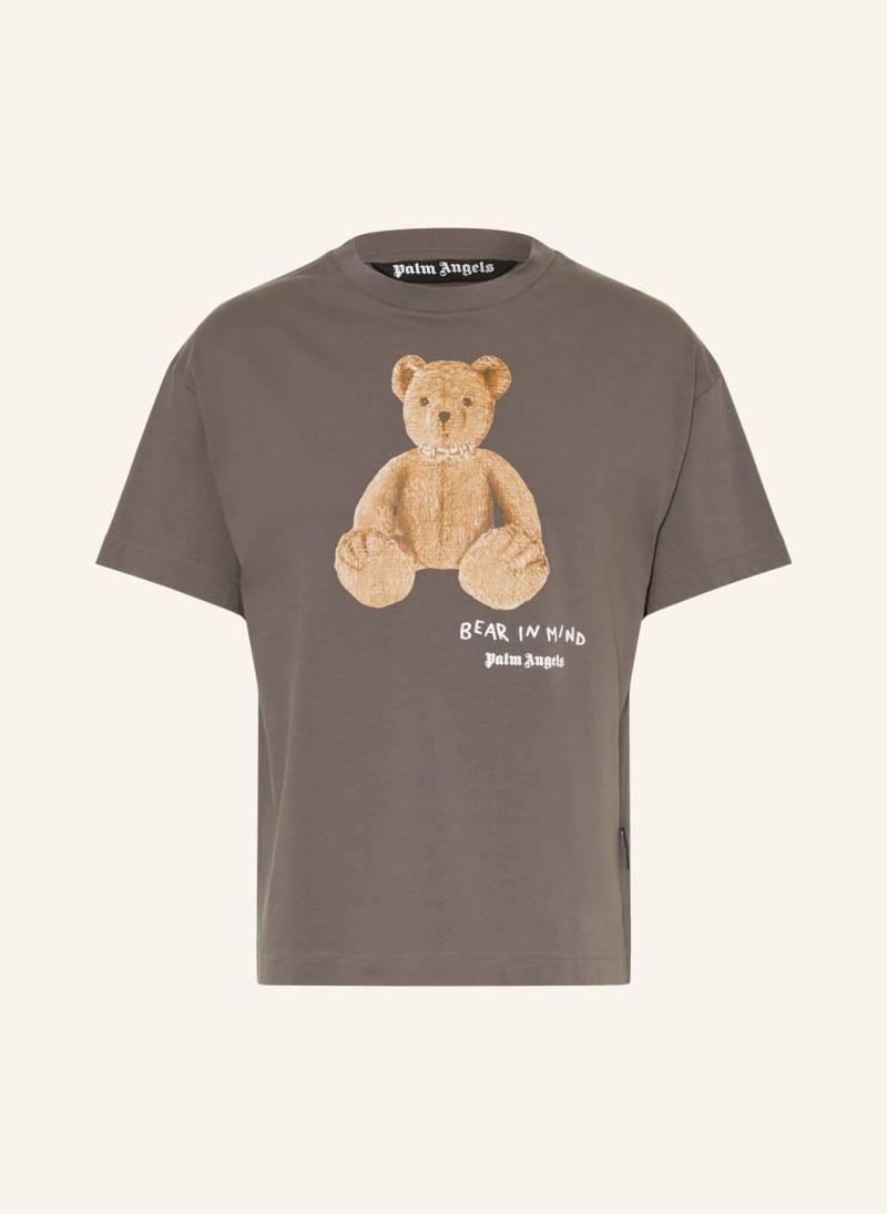 Palm Angels T-Shirt Bear In Mind grau von Palm Angels