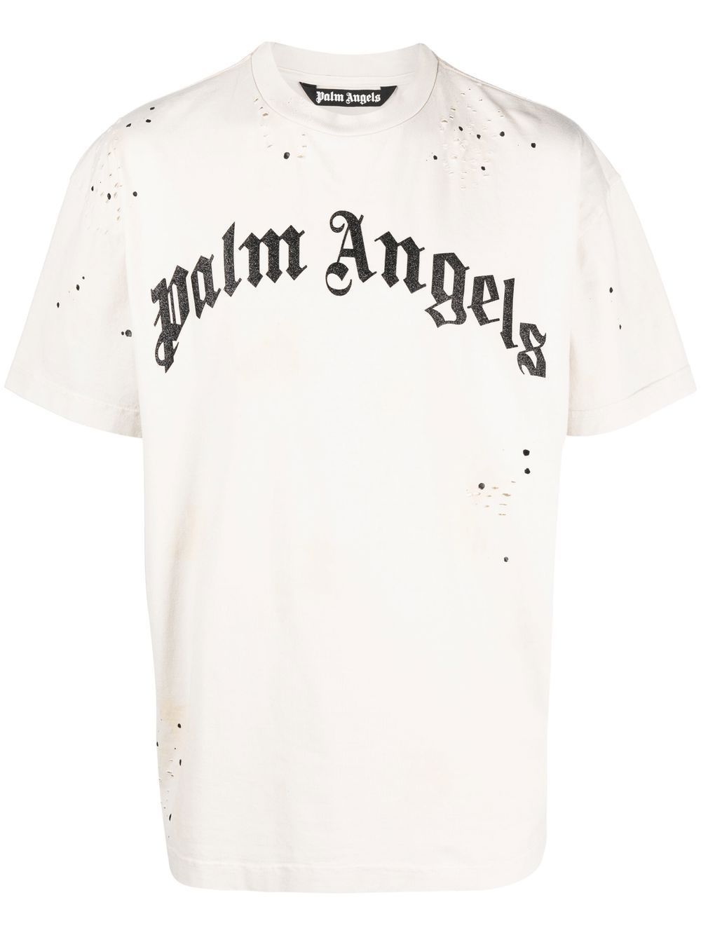 Palm Angels T-Shirt mit Logo-Druck - Weiß von Palm Angels