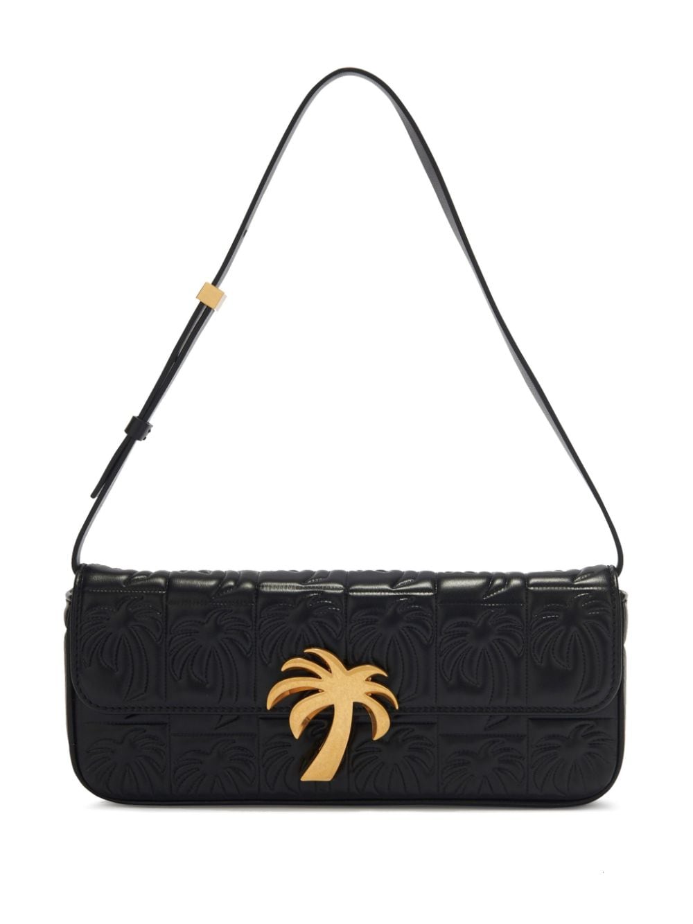 Palm Angels Tasche mit Palmen-Schild - Schwarz von Palm Angels