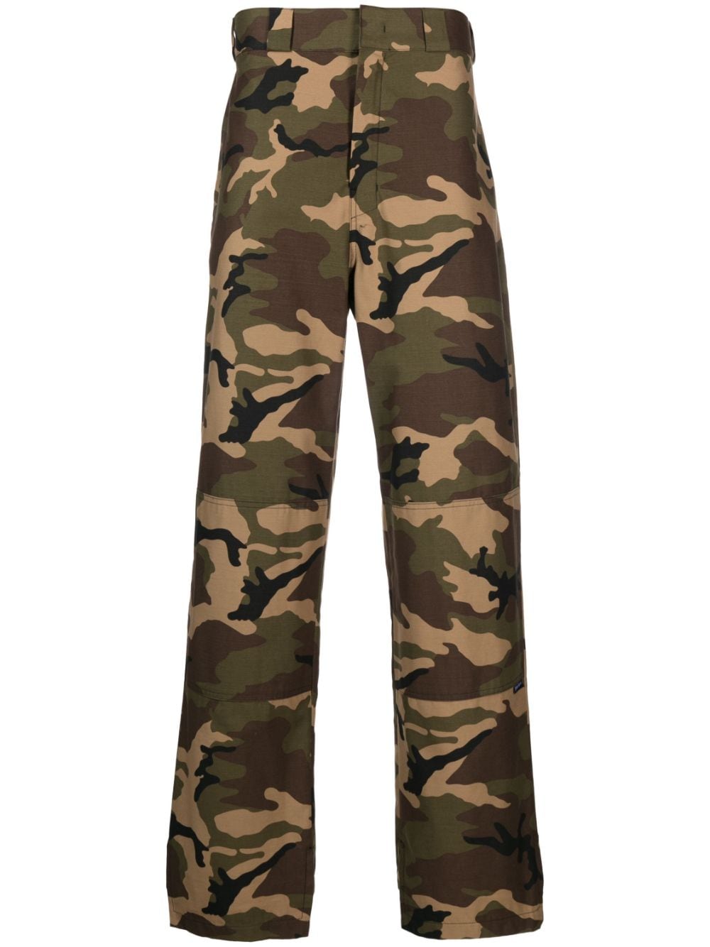 Palm Angels Weite Hose mit Camouflage-Print - Grün von Palm Angels