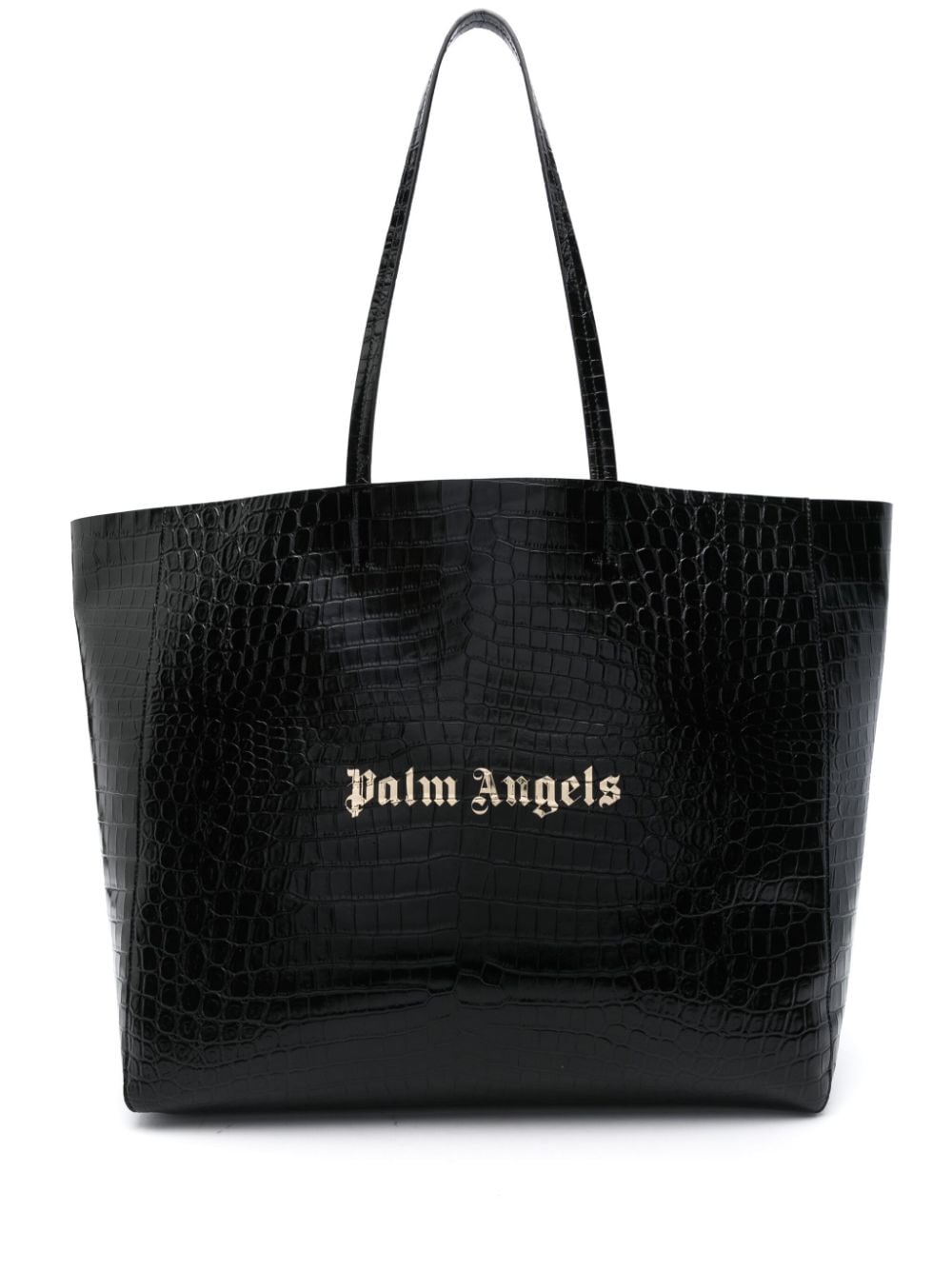 Palm Angels Handtasche mit Kroko-Effekt - Schwarz von Palm Angels