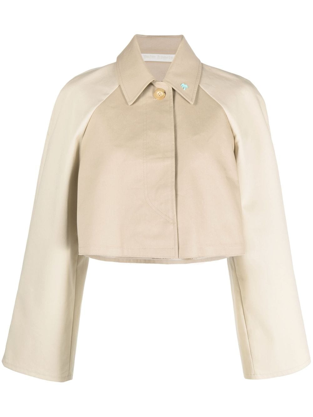 Palm Angels Cropped-Jacke - Nude von Palm Angels