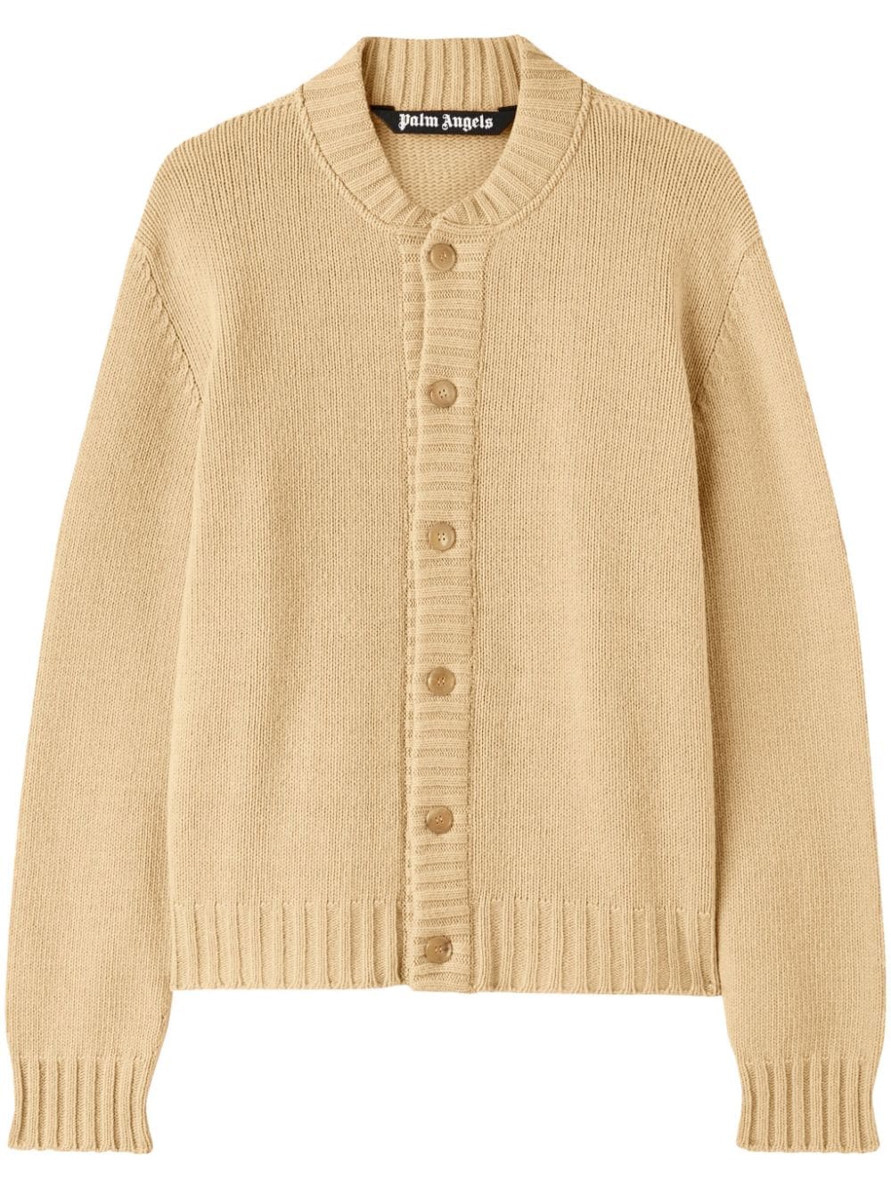 Palm Angels Cardigan mit Bogen-Logo - Nude von Palm Angels