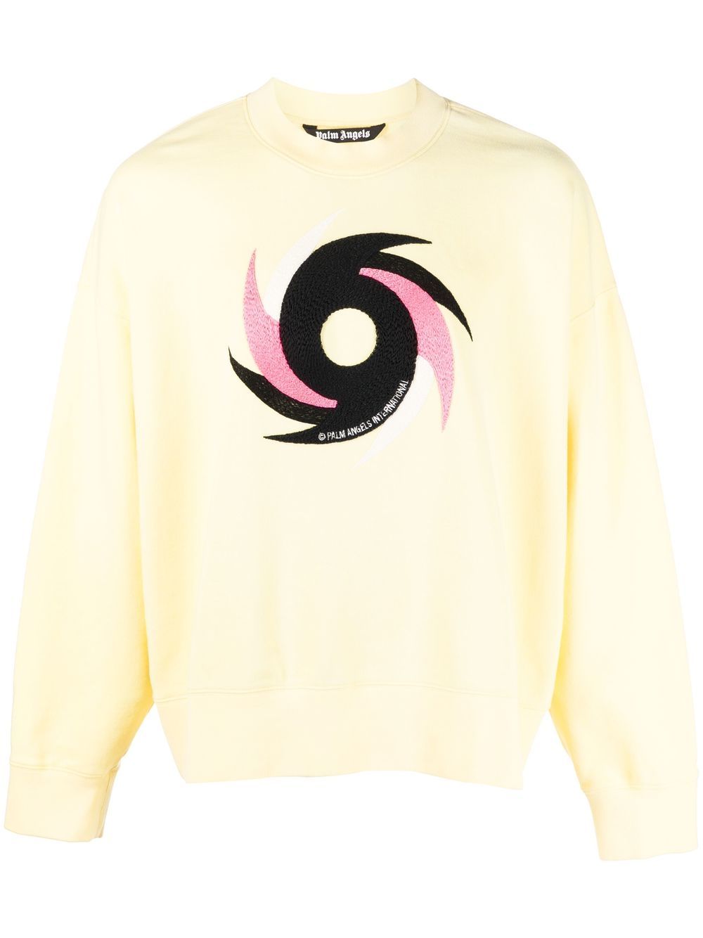 Palm Angels Sweatshirt mit grafischem Print - Gelb von Palm Angels