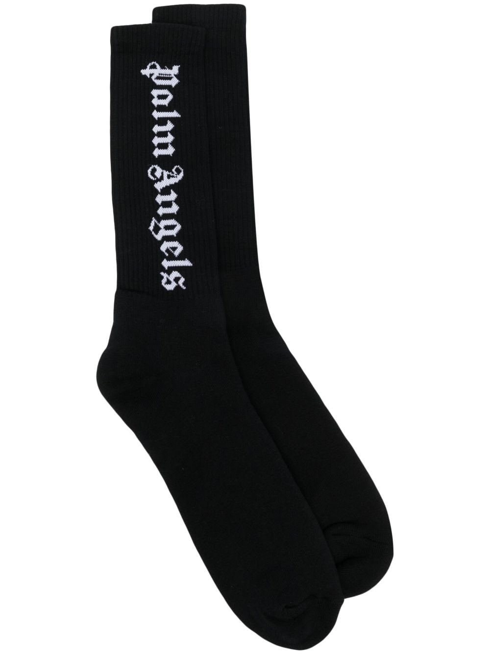 Palm Angels Socken mit Intarsien-Logo - Schwarz von Palm Angels