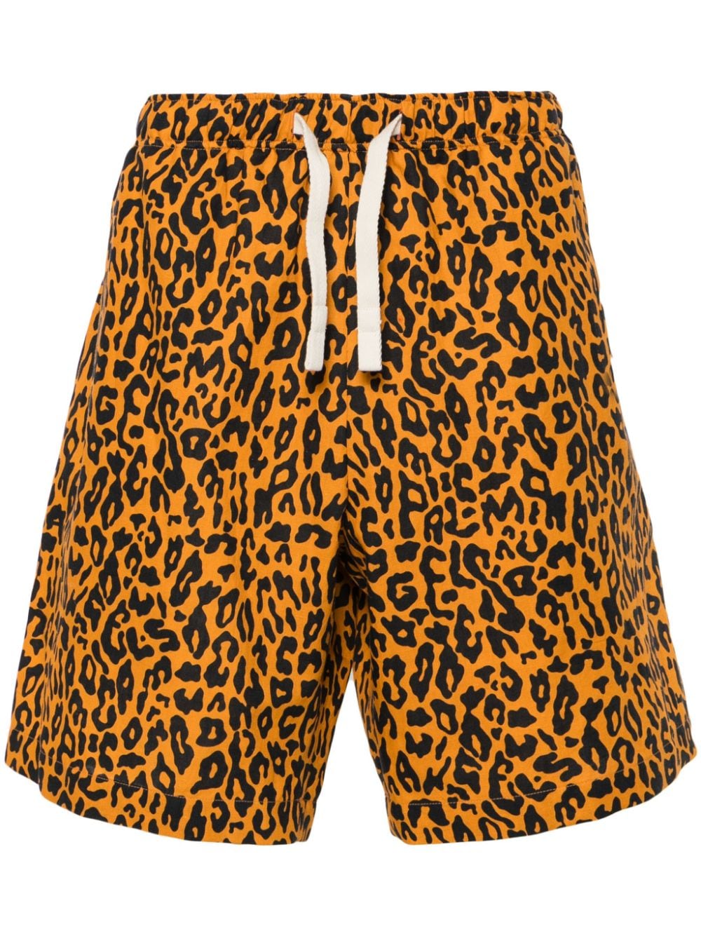 Palm Angels Popeline-Shorts mit Leoparden-Print - Orange von Palm Angels