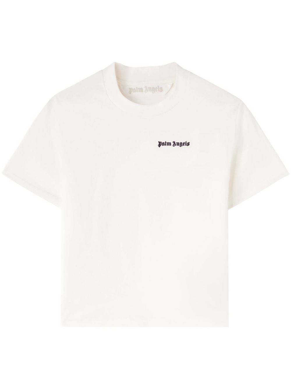 Palm Angels T-Shirt mit Logo-Stickerei - Weiß von Palm Angels