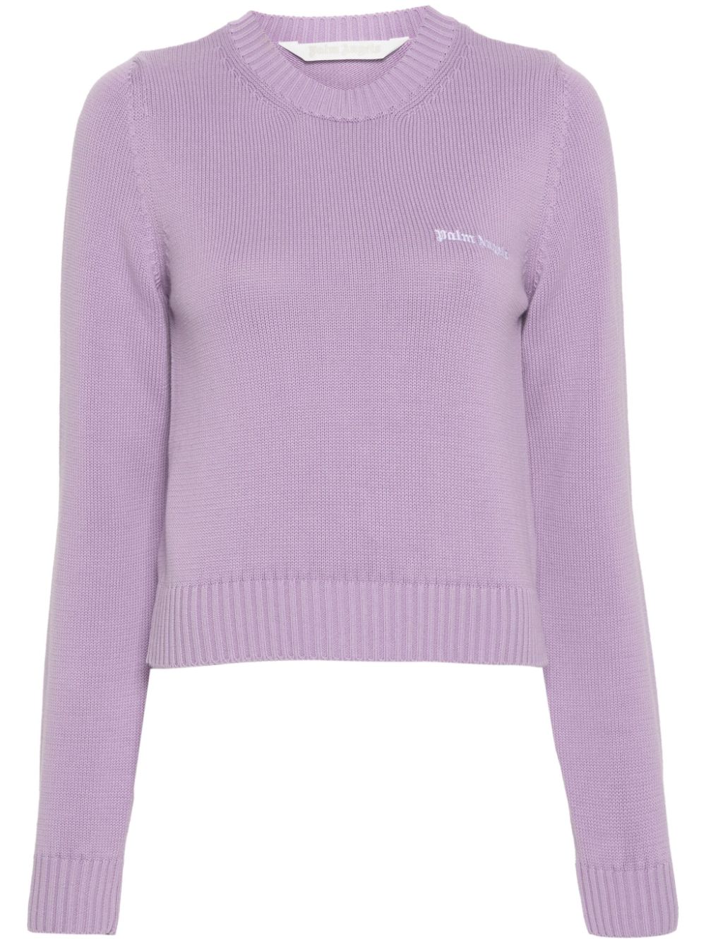 Palm Angels Pullover mit Logo-Stickerei - Violett von Palm Angels