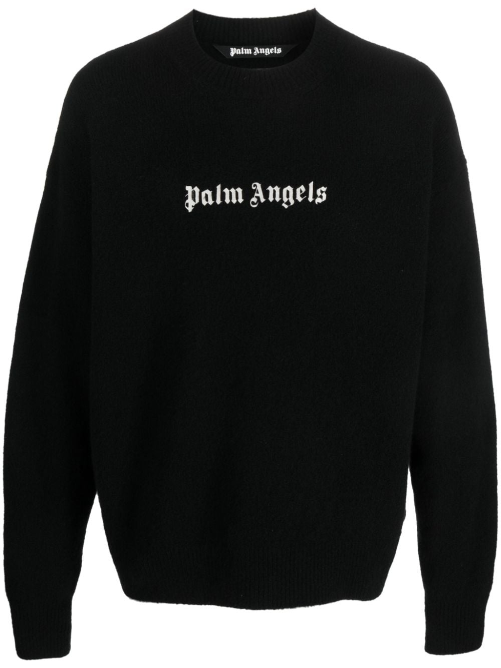 Palm Angels Pullover mit Logo-Intarsie - Schwarz von Palm Angels