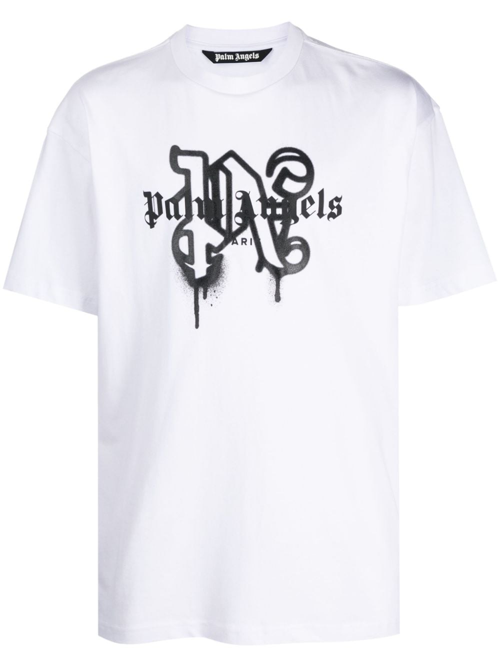 Palm Angels Paris T-Shirt mit Monogramm-Print - Weiß von Palm Angels