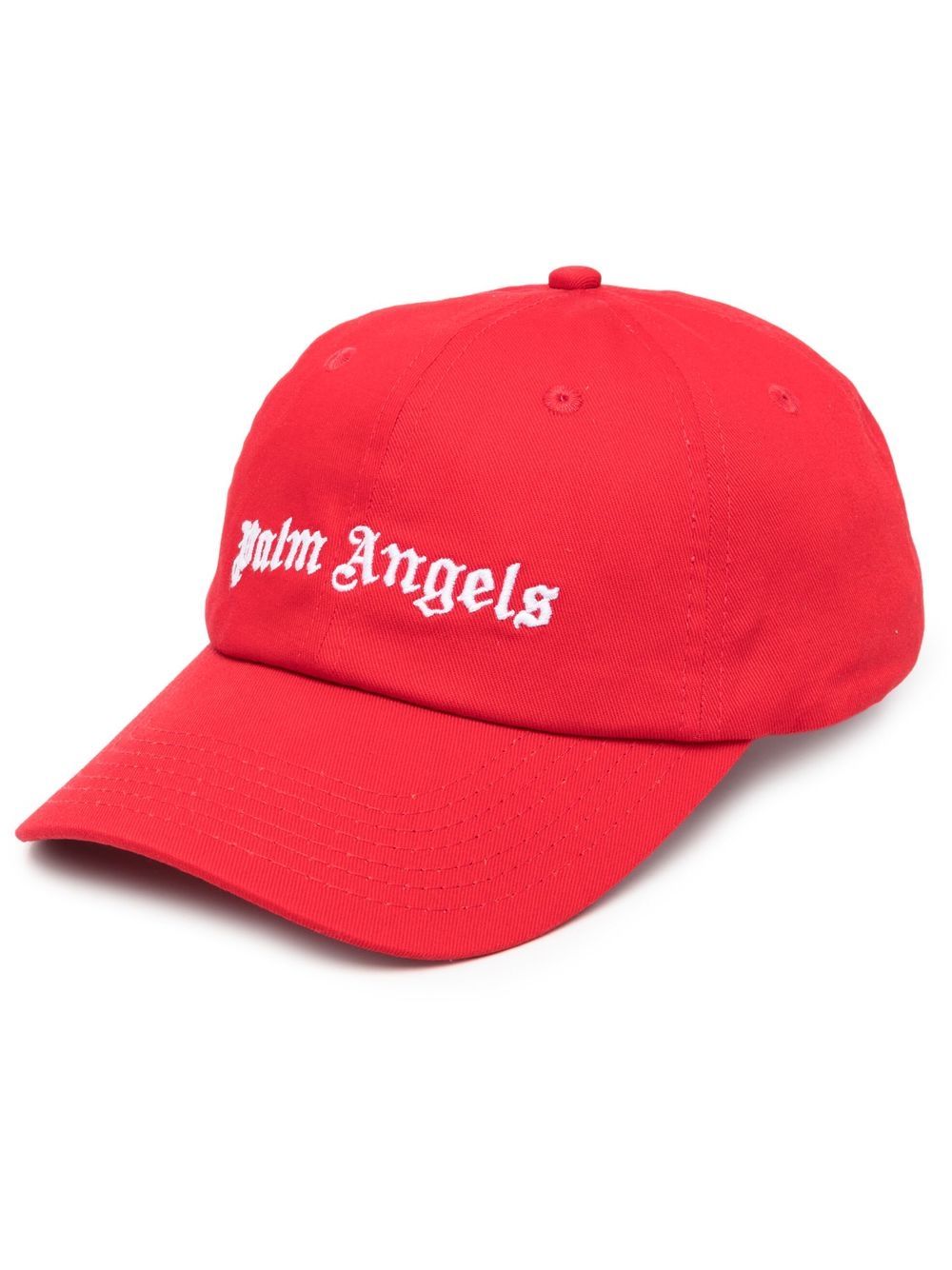 Palm Angels Baseballkappe mit Logo-Print - Rot von Palm Angels