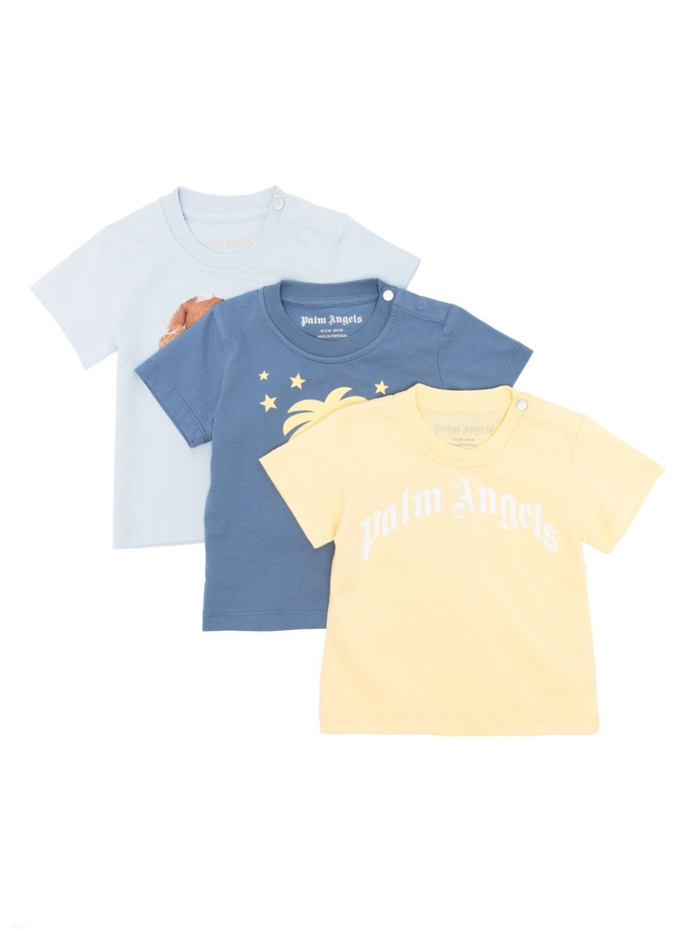 Palm Angels Dreiteiliges T-Shirt-Set mit Logo-Print - Blau von Palm Angels