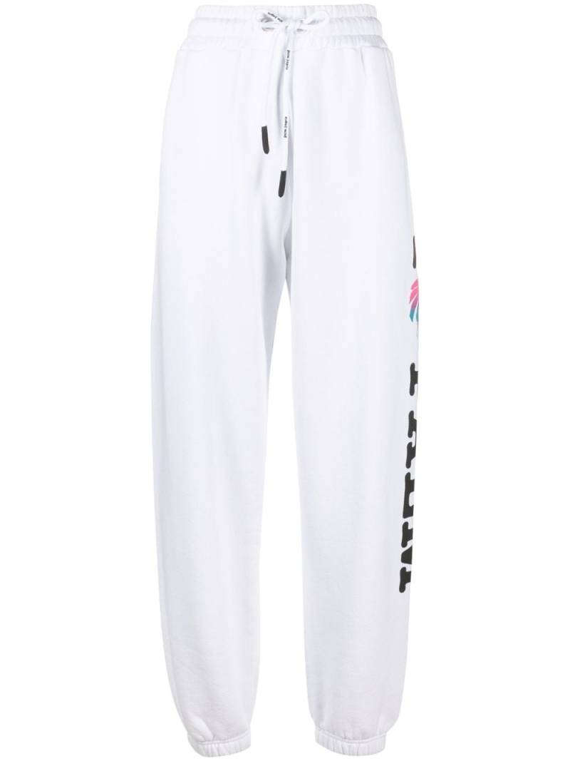 Palm Angels Jogginghose mit Logo-Print - Weiß von Palm Angels