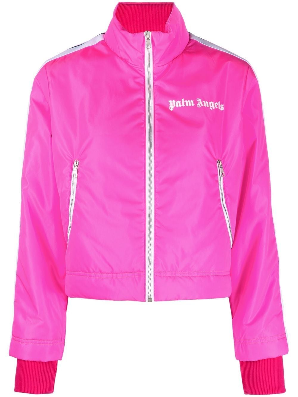 Palm Angels Leichte Jacke mit Logo-Print - Rosa von Palm Angels