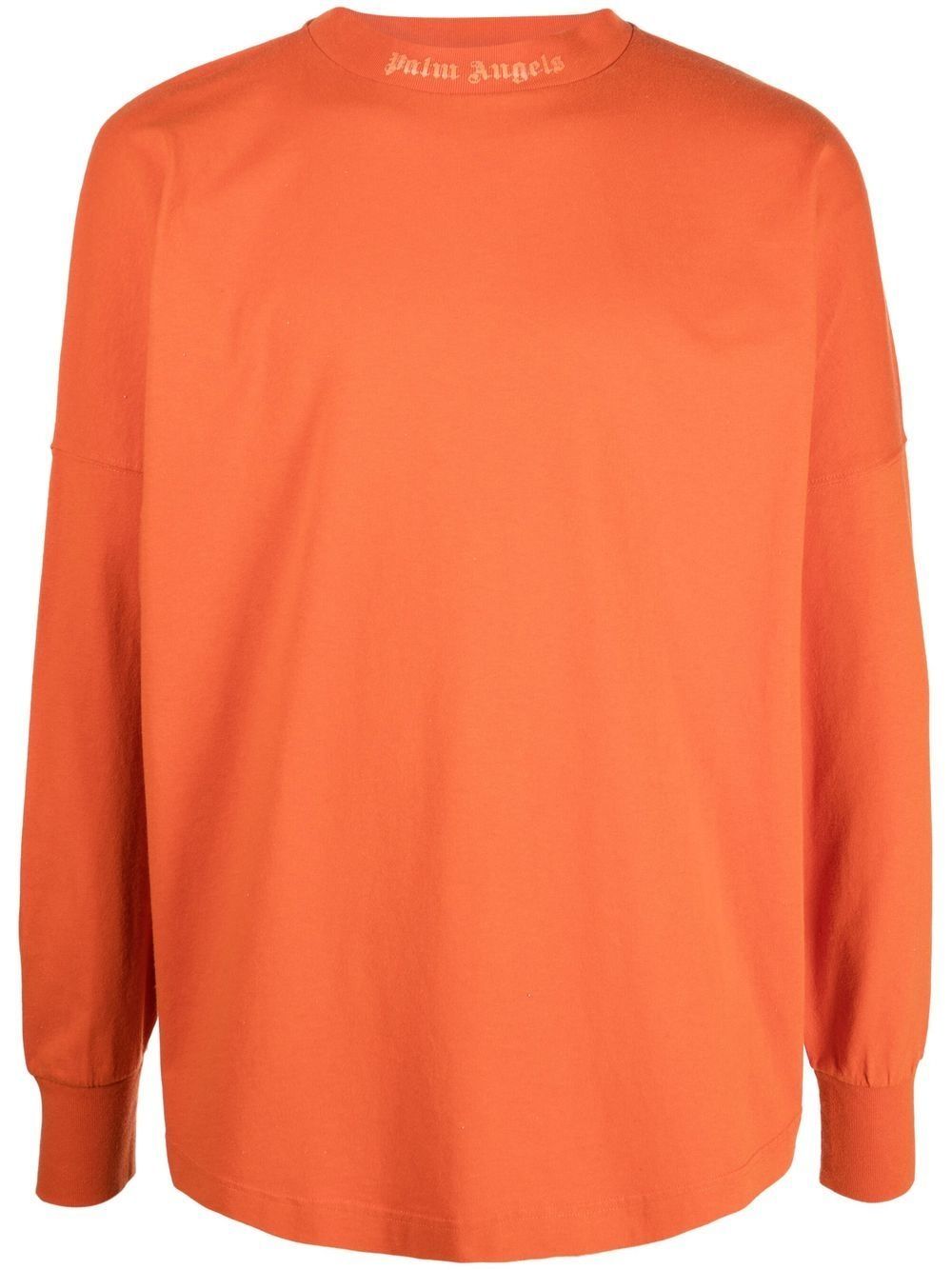 Palm Angels Sweatshirt mit Logo-Print - Orange von Palm Angels