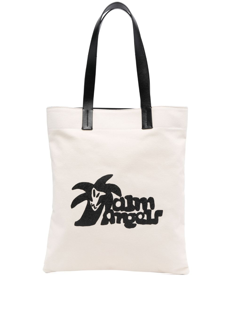 Palm Angels Shopper mit Logo-Print - Nude von Palm Angels