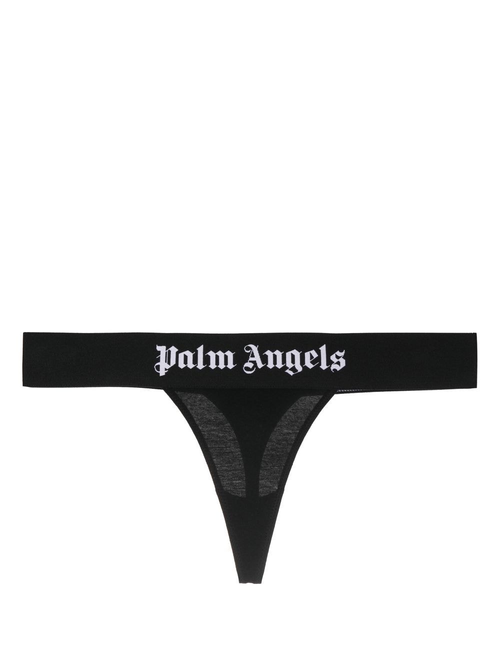 Palm Angels String mit Logo - Schwarz von Palm Angels