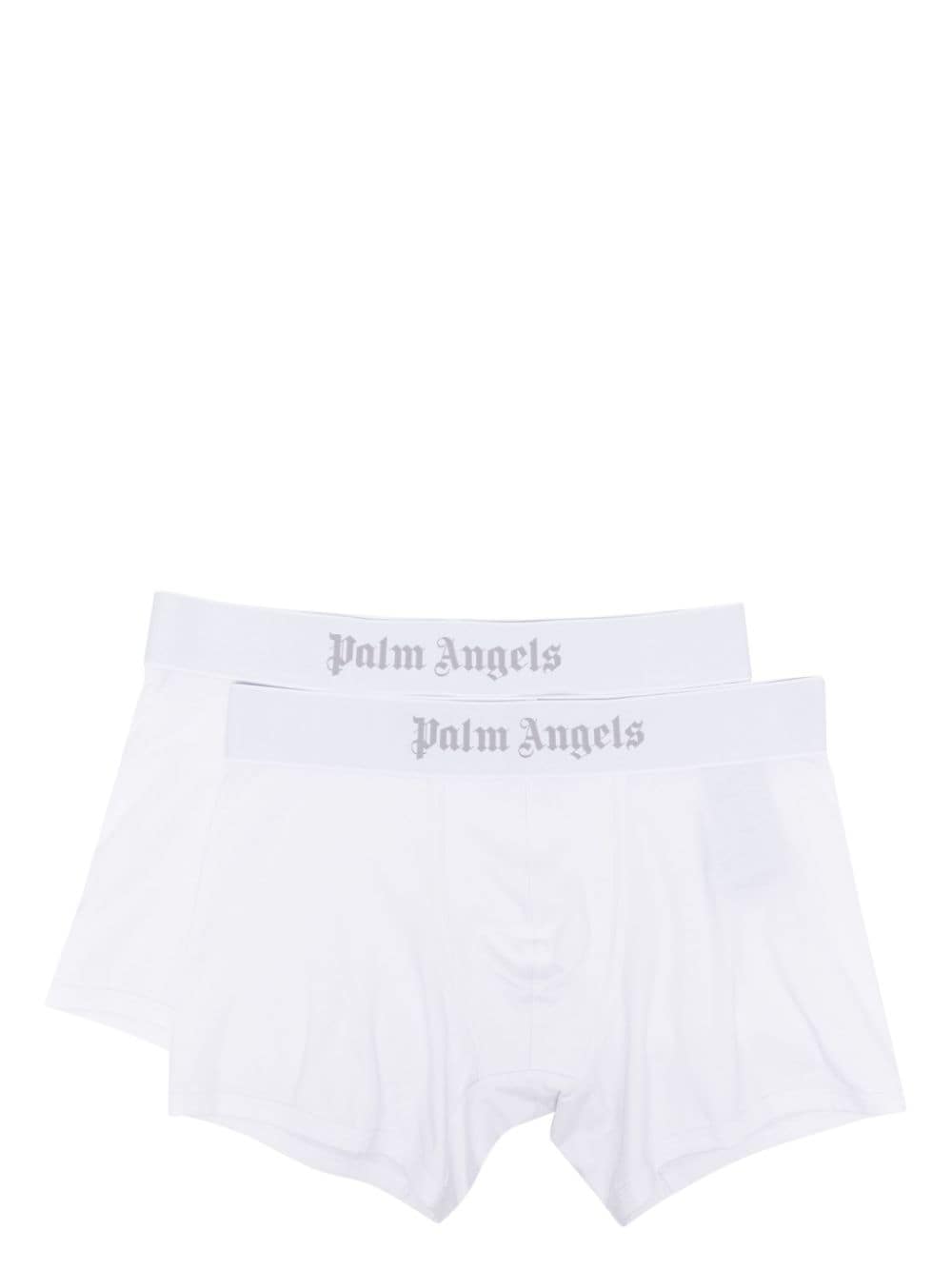 Palm Angels Set aus zwei Shorts mit Logo-Bund - Weiß von Palm Angels