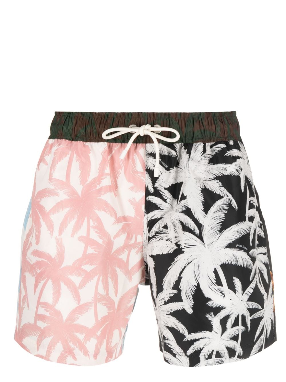 Palm Angels Palms Badeshorts im Patchwork-Look - Schwarz von Palm Angels