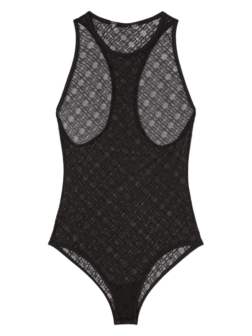 Palm Angels Body mit transparenter Spitze - Schwarz von Palm Angels