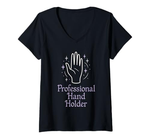 Damen Witchcore Palmistry Mystical Hand Divination Okkulter Humor T-Shirt mit V-Ausschnitt Damen Witchcore Palmistry Mystical Hand Divination Okkulter Humor T-Shirt mit V-Ausschnitt von Palm Reading Gift Metaphysical Witchy Pride