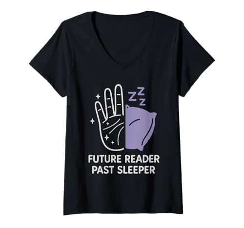 Damen Witchcore Palmistry Mystical Hand Divination Okkulter Humor T-Shirt mit V-Ausschnitt Damen Witchcore Palmistry Mystical Hand Divination Okkulter Humor T-Shirt mit V-Ausschnitt von Palm Reading Gift Metaphysical Witchy Pride