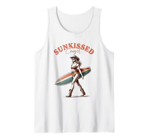 Sunkissed Cowgirl Surf Meer Urlaub Strand Frauen Tank Top Sunkissed Cowgirl Surf Meer Urlaub Strand Frauen Tank Top von Palm Tree Beach Summer Tees for Men & Women