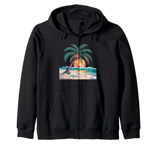 Sunset Summer Herren Tropical Beach Vacation Dress Palm Tree Kapuzenjacke Sunset Summer Herren Tropical Beach Vacation Dress Palm Tree Kapuzenjacke von Palm Tree Clothes