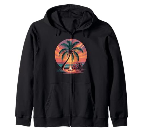 Sunset Summer Herren Tropical Beach Vacation Dress Palm Tree Kapuzenjacke Sunset Summer Herren Tropical Beach Vacation Dress Palm Tree Kapuzenjacke von Palm Tree Clothes