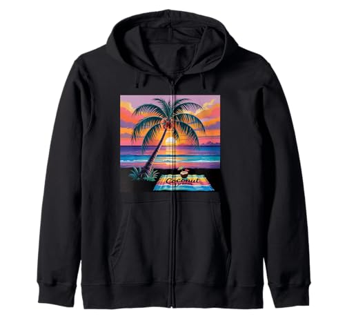 Sunset Summer Herren Tropical Beach Vacation Dress Palm Tree Kapuzenjacke Sunset Summer Herren Tropical Beach Vacation Dress Palm Tree Kapuzenjacke von Palm Tree Clothes