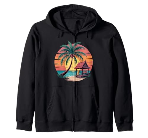 Sunset Summer Herren Tropical Beach Vacation Dress Palm Tree Kapuzenjacke Sunset Summer Herren Tropical Beach Vacation Dress Palm Tree Kapuzenjacke von Palm Tree Clothes