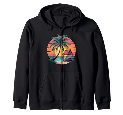 Sunset Summer Herren Tropical Beach Vacation Dress Palm Tree Kapuzenjacke Sunset Summer Herren Tropical Beach Vacation Dress Palm Tree Kapuzenjacke von Palm Tree Clothes