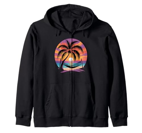Sunset Summer Herren Tropical Beach Vacation Dress Palm Tree Kapuzenjacke Sunset Summer Herren Tropical Beach Vacation Dress Palm Tree Kapuzenjacke von Palm Tree Clothes