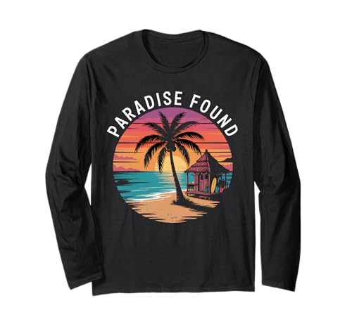 Sunset Summer Herren Tropical Beach Vacation Dress Palm Tree Langarmshirt Sunset Summer Herren Tropical Beach Vacation Dress Palm Tree Langarmshirt von Palm Tree Clothes