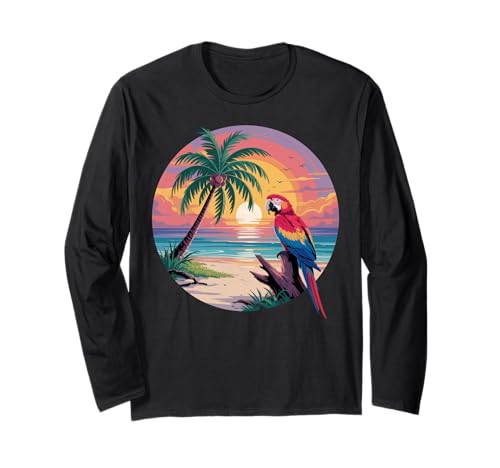 Sunset Summer Herren Tropical Beach Vacation Dress Palm Tree Langarmshirt Sunset Summer Herren Tropical Beach Vacation Dress Palm Tree Langarmshirt von Palm Tree Clothes