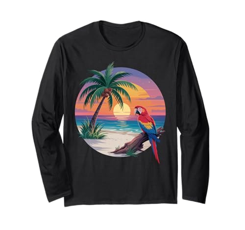 Sunset Summer Herren Tropical Beach Vacation Dress Palm Tree Langarmshirt Sunset Summer Herren Tropical Beach Vacation Dress Palm Tree Langarmshirt von Palm Tree Clothes