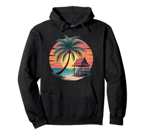 Sunset Summer Herren Tropical Beach Vacation Dress Palm Tree Pullover Hoodie Sunset Summer Herren Tropical Beach Vacation Dress Palm Tree Pullover Hoodie von Palm Tree Clothes