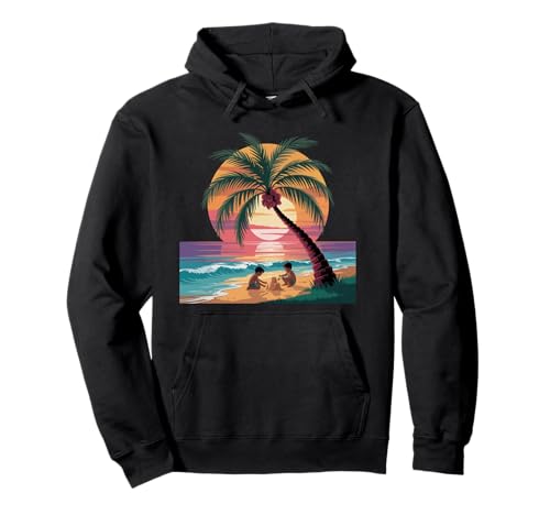 Sunset Summer Herren Tropical Beach Vacation Dress Palm Tree Pullover Hoodie Sunset Summer Herren Tropical Beach Vacation Dress Palm Tree Pullover Hoodie von Palm Tree Clothes