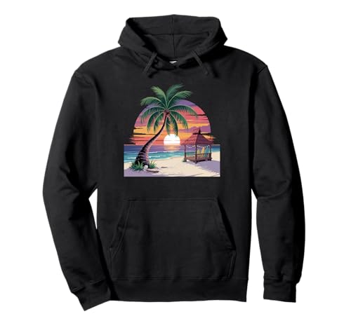 Sunset Summer Herren Tropical Beach Vacation Dress Palm Tree Pullover Hoodie Sunset Summer Herren Tropical Beach Vacation Dress Palm Tree Pullover Hoodie von Palm Tree Clothes