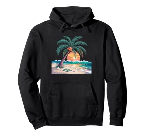 Sunset Summer Herren Tropical Beach Vacation Dress Palm Tree Pullover Hoodie Sunset Summer Herren Tropical Beach Vacation Dress Palm Tree Pullover Hoodie von Palm Tree Clothes