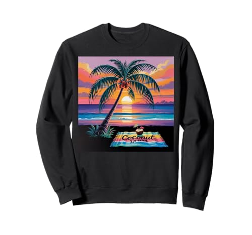 Sunset Summer Herren Tropical Beach Vacation Dress Palm Tree Sweatshirt Sunset Summer Herren Tropical Beach Vacation Dress Palm Tree Sweatshirt von Palm Tree Clothes