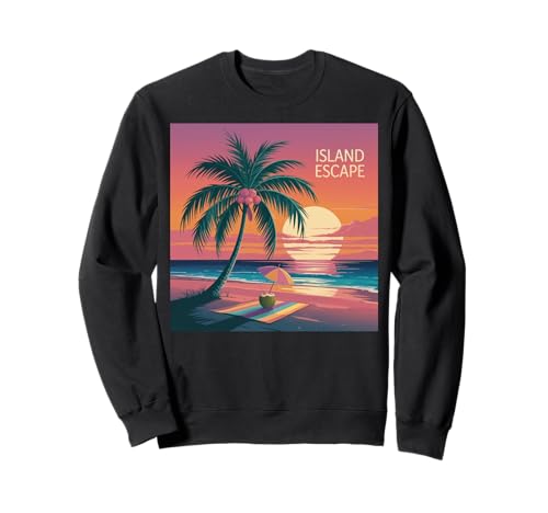 Sunset Summer Herren Tropical Beach Vacation Dress Palm Tree Sweatshirt Sunset Summer Herren Tropical Beach Vacation Dress Palm Tree Sweatshirt von Palm Tree Clothes