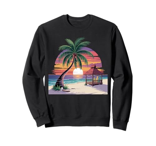 Sunset Summer Herren Tropical Beach Vacation Dress Palm Tree Sweatshirt Sunset Summer Herren Tropical Beach Vacation Dress Palm Tree Sweatshirt von Palm Tree Clothes