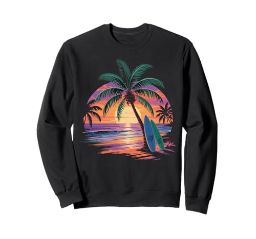Sunset Summer Herren Tropical Beach Vacation Dress Palm Tree Sweatshirt Sunset Summer Herren Tropical Beach Vacation Dress Palm Tree Sweatshirt von Palm Tree Clothes